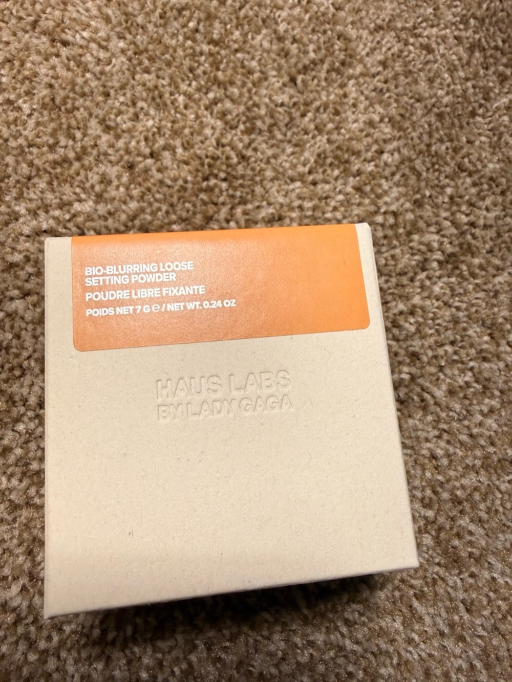 Haus Labs Bio-Blurring Loose Setting Powder - Beige with Orange Label